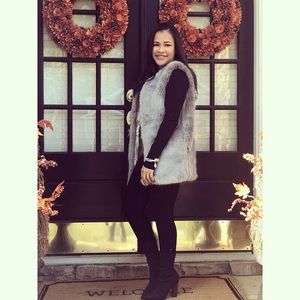 Faux fur vest